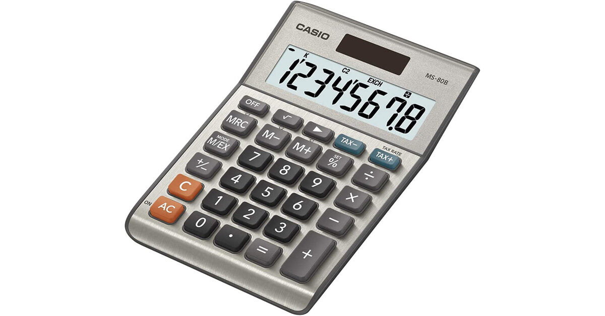 Casio MS-80B Standard Function Desktop Calculator Review